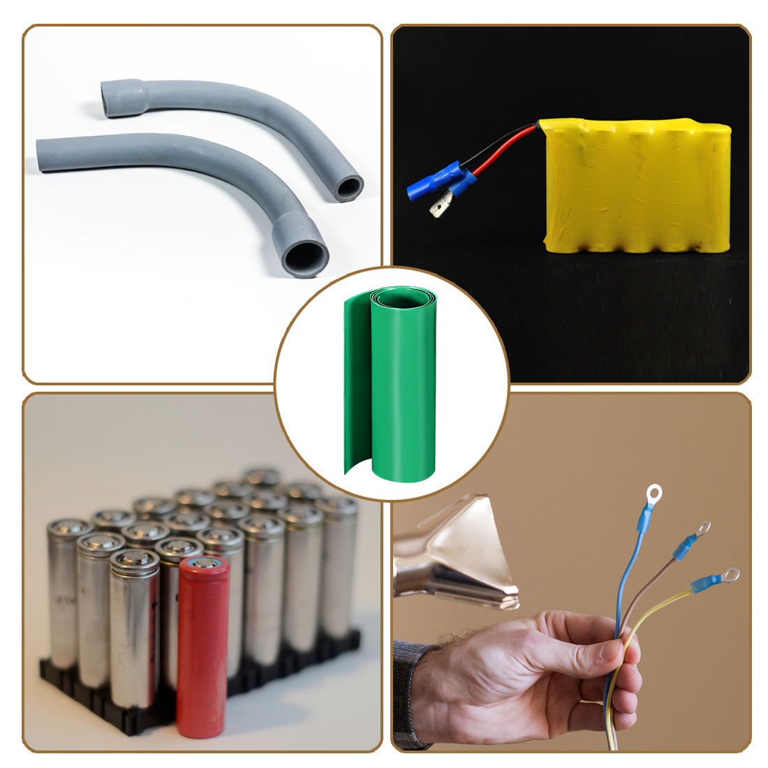 Harfington PVC Heat Shrink Tube 160mm Flat Width Wrap