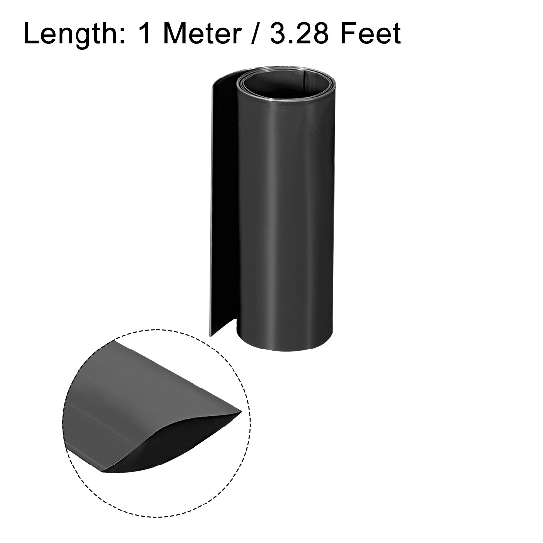 Harfington PVC Heat Shrink Tube 180mm Flat Width Wrap
