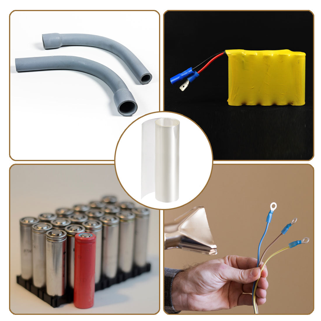 Harfington PVC Heat Shrink Tube 180mm Flat Width Wrap