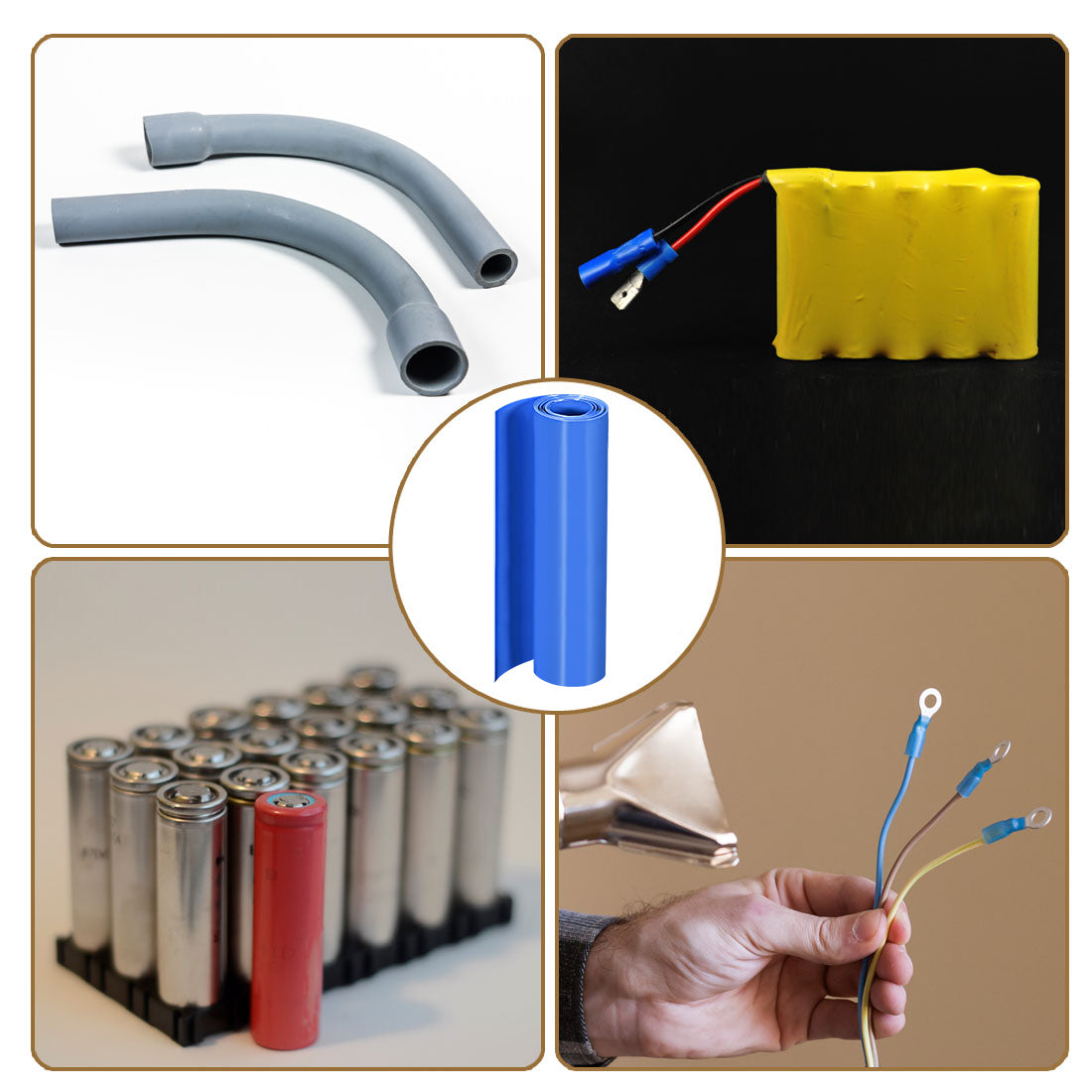 Harfington PVC Heat Shrink Tube 180mm Flat Width Wrap