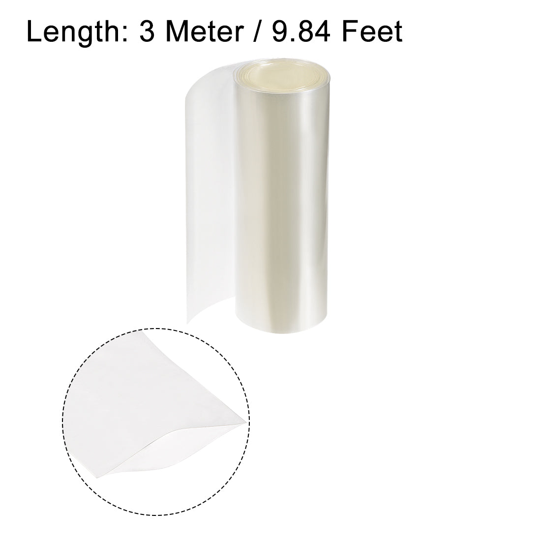 Harfington PVC Heat Shrink Tube 180mm Flat Width Wrap