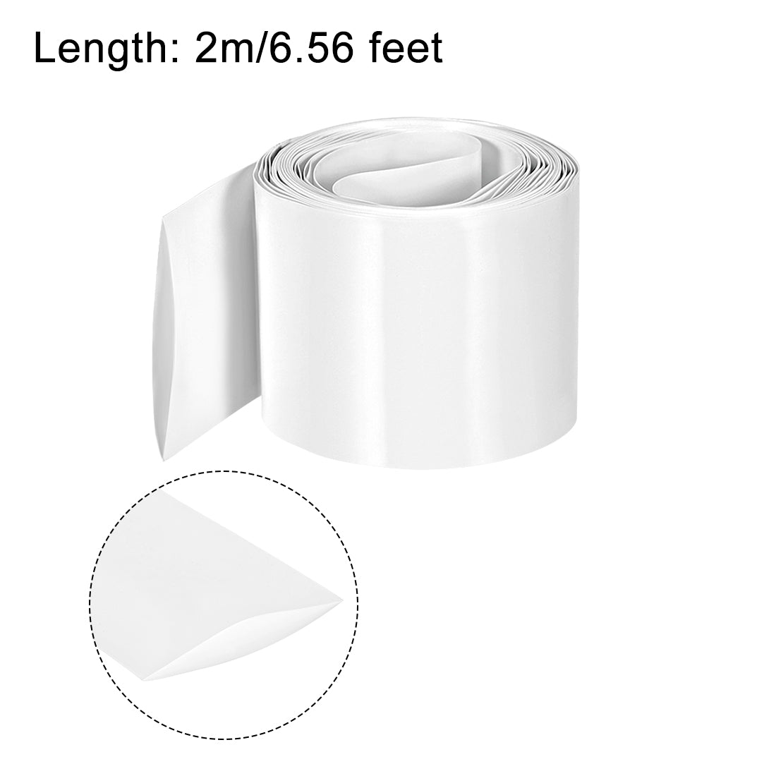 Harfington PVC Heat Shrink Tube 60mm Flat Width Wrap