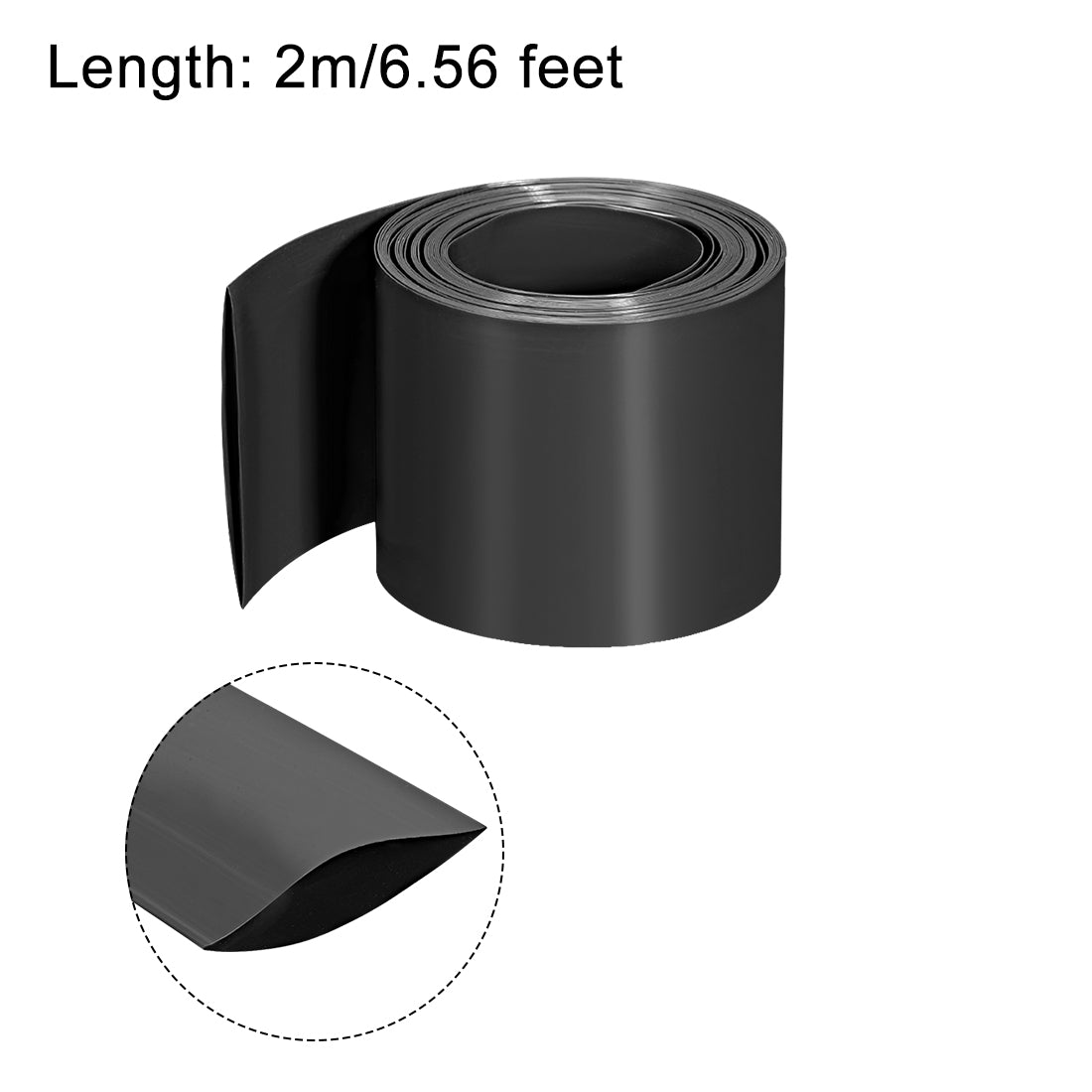 Harfington PVC Heat Shrink Tube 60mm Flat Width Wrap