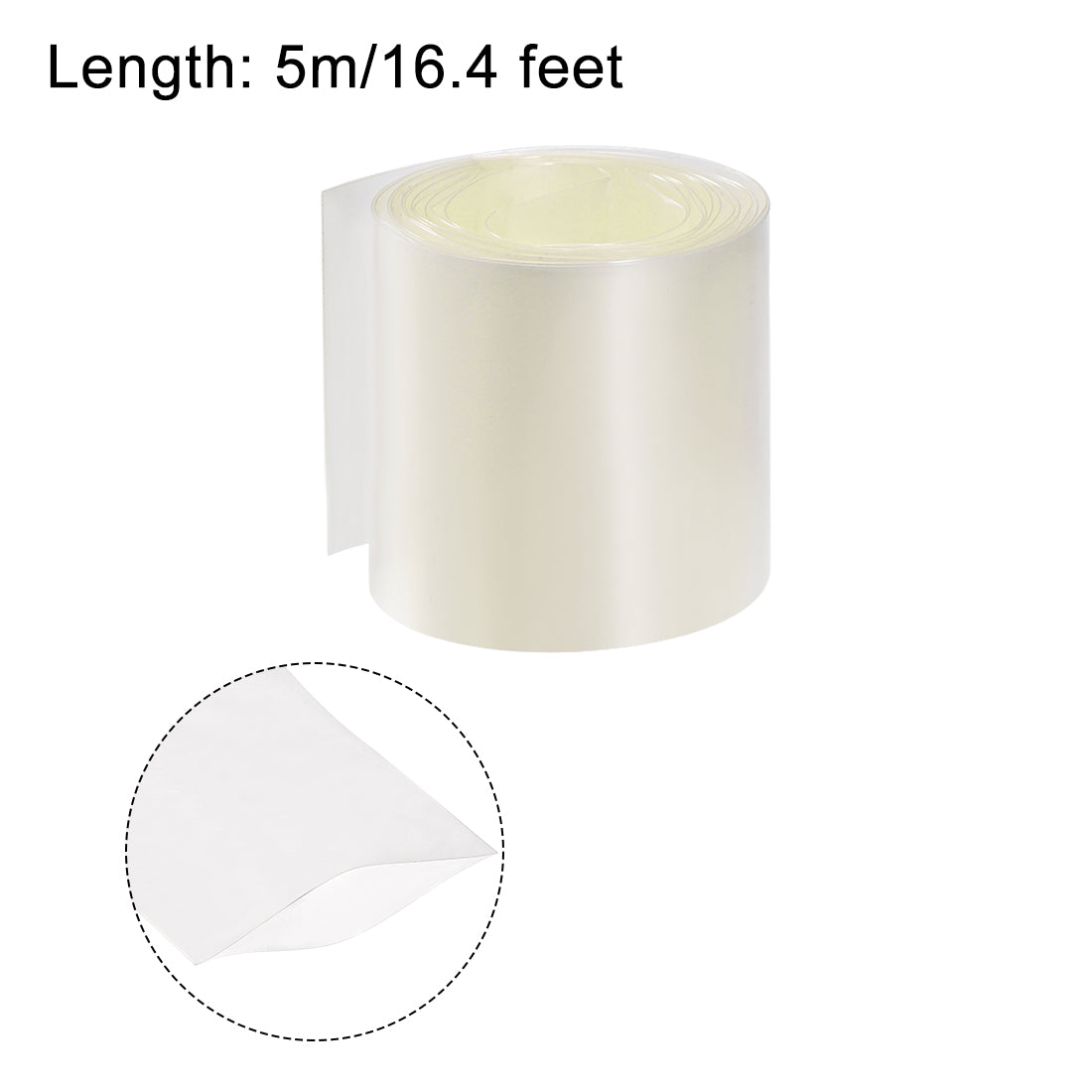 Harfington PVC Heat Shrink Tube 60mm Flat Width Wrap