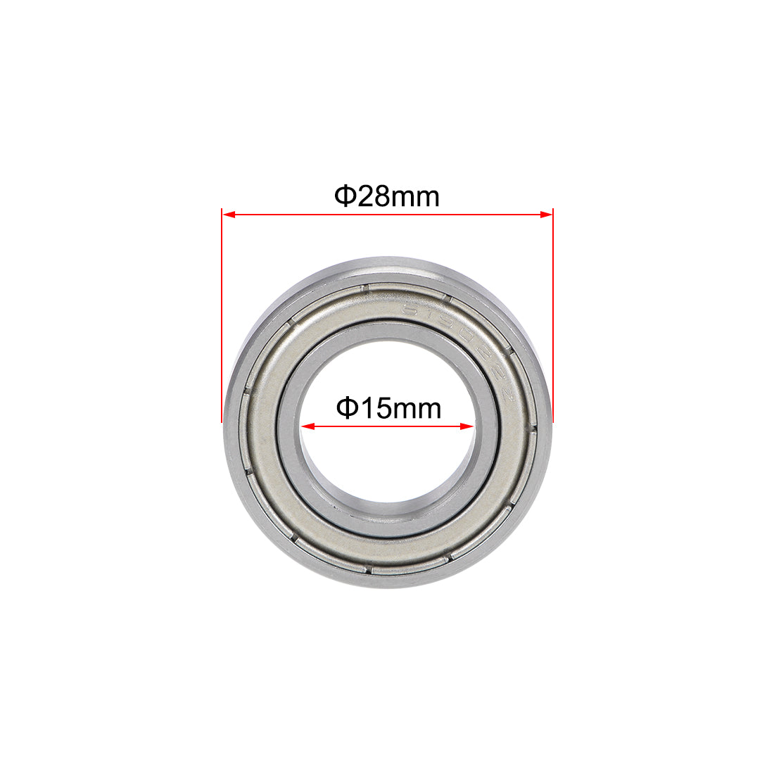 uxcell Uxcell Deep Groove Ball Bearings Metric Double Shield Chrome Steel P0 Z2