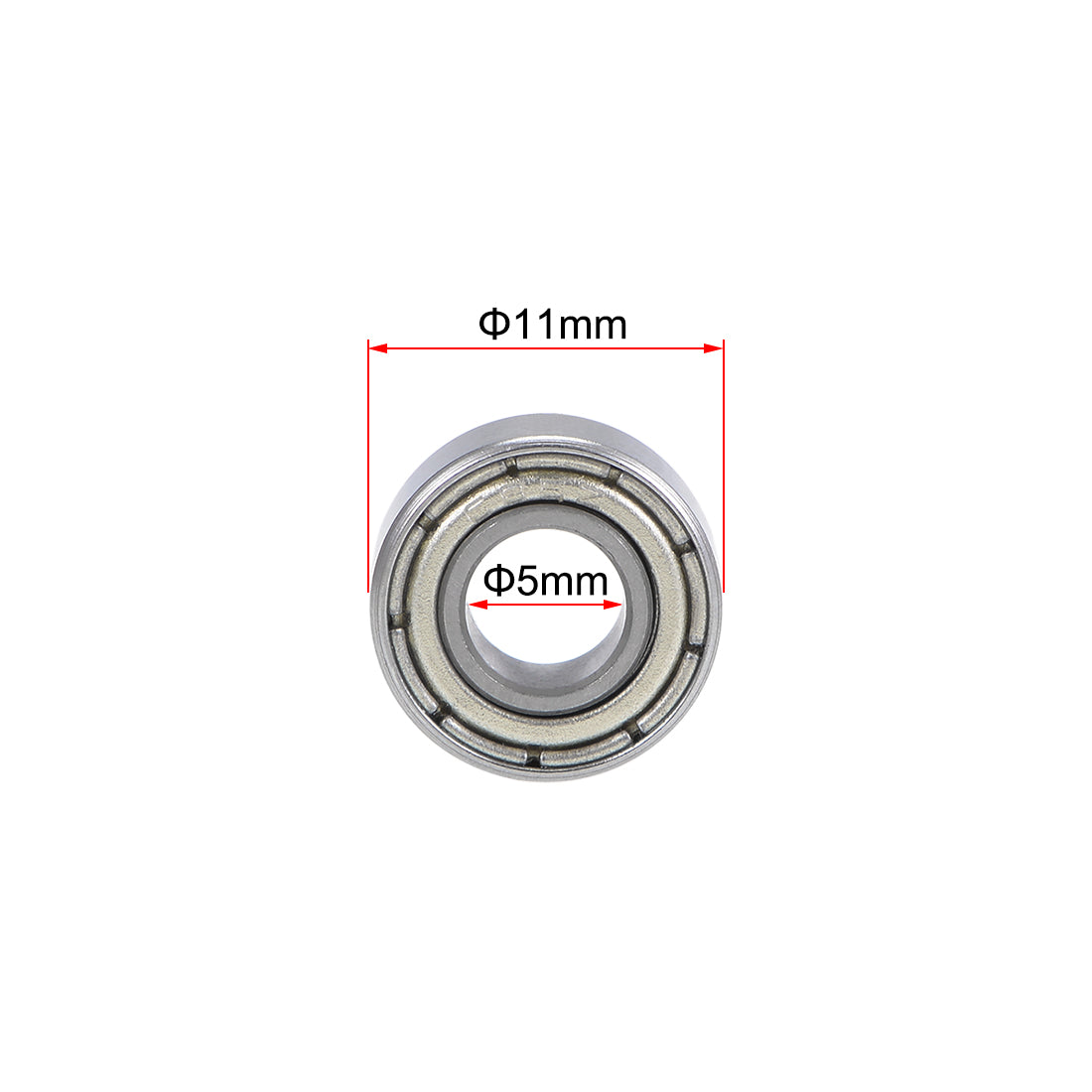 uxcell Uxcell Deep Groove Ball Bearings Metric Double Shield Chrome Steel P0 Z2