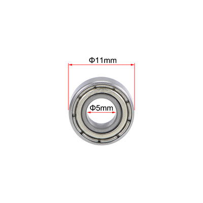 Harfington Uxcell Deep Groove Ball Bearings Metric Double Shield Chrome Steel P0 Z2