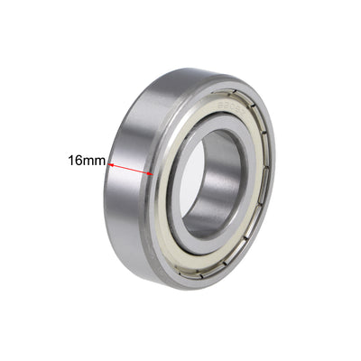 Harfington Uxcell Deep Groove Ball Bearings Metric Double Shield Chrome Steel P0 Z2