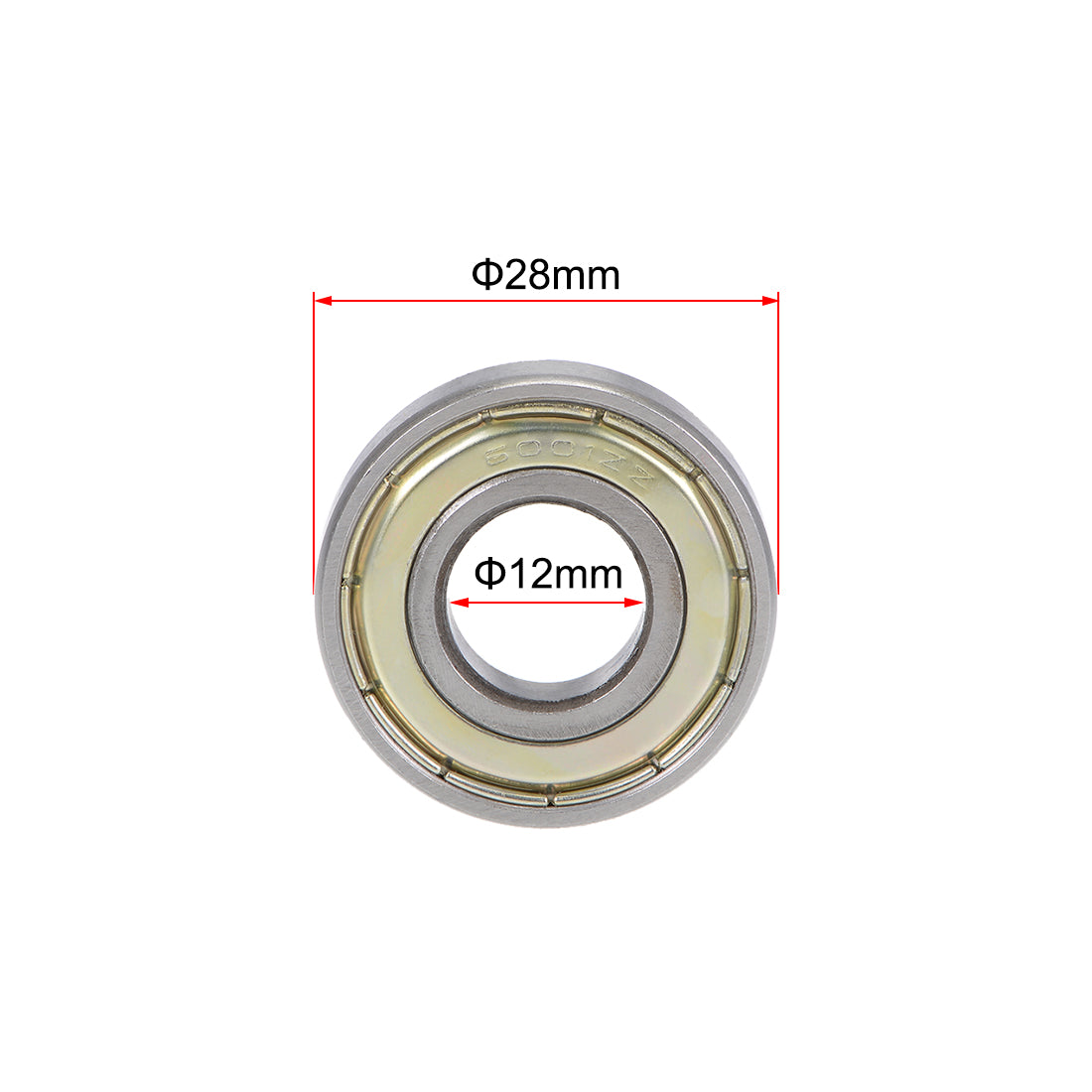 uxcell Uxcell Deep Groove Ball Bearings Metric Double Shield Chrome Steel P0 Z2