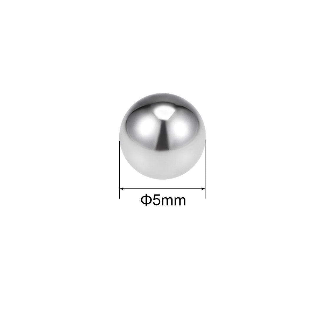 uxcell Uxcell 5mm Bearing Balls 316L Stainless Steel G100 Precision Balls 50pcs