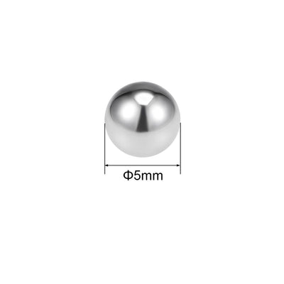 Harfington Uxcell 5mm Bearing Balls 316L Stainless Steel G100 Precision Balls 50pcs