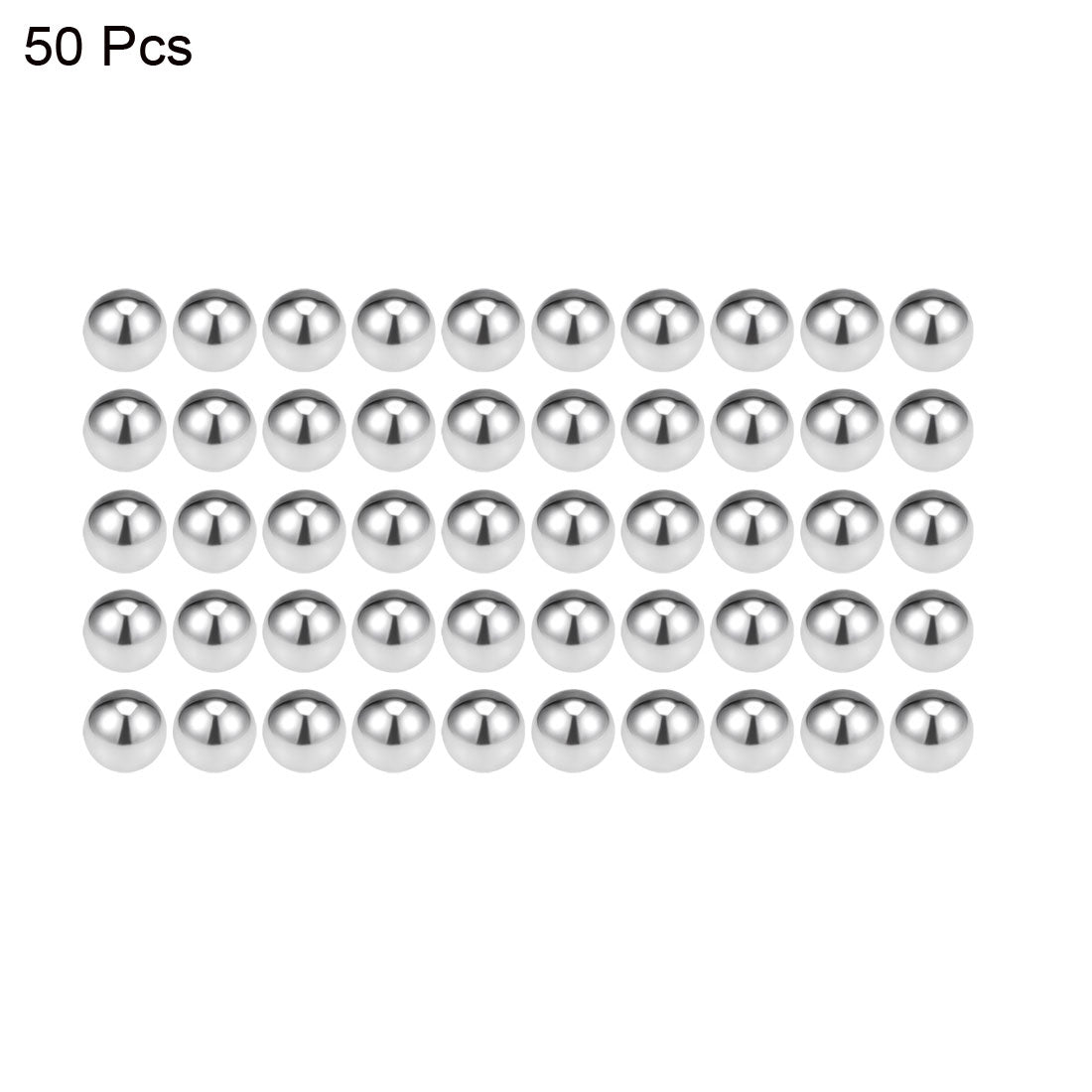 uxcell Uxcell 5mm Bearing Balls 316L Stainless Steel G100 Precision Balls 50pcs