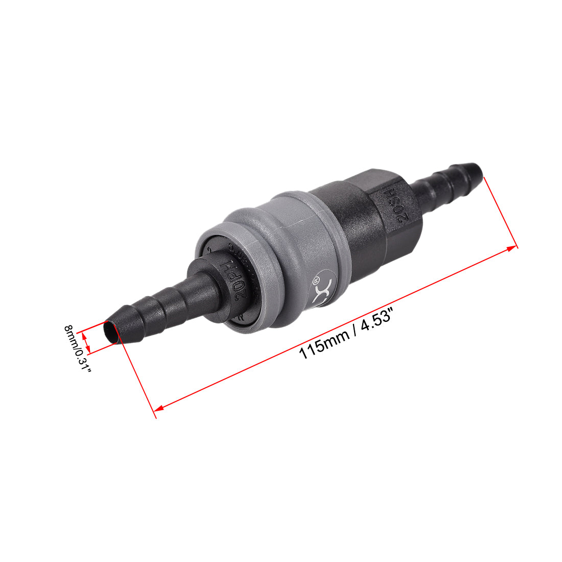 uxcell Uxcell Air Quick Coupler 30SH 30PH POM Disconnect Fitting Connector Plug 115mm Length for 10mm ID Hose 2 Set