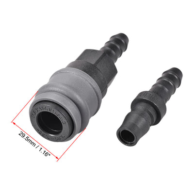 Harfington Uxcell Air Quick Coupler 30SH 30PH POM Disconnect Fitting Connector Plug 115mm Length for 10mm ID Hose 2 Set