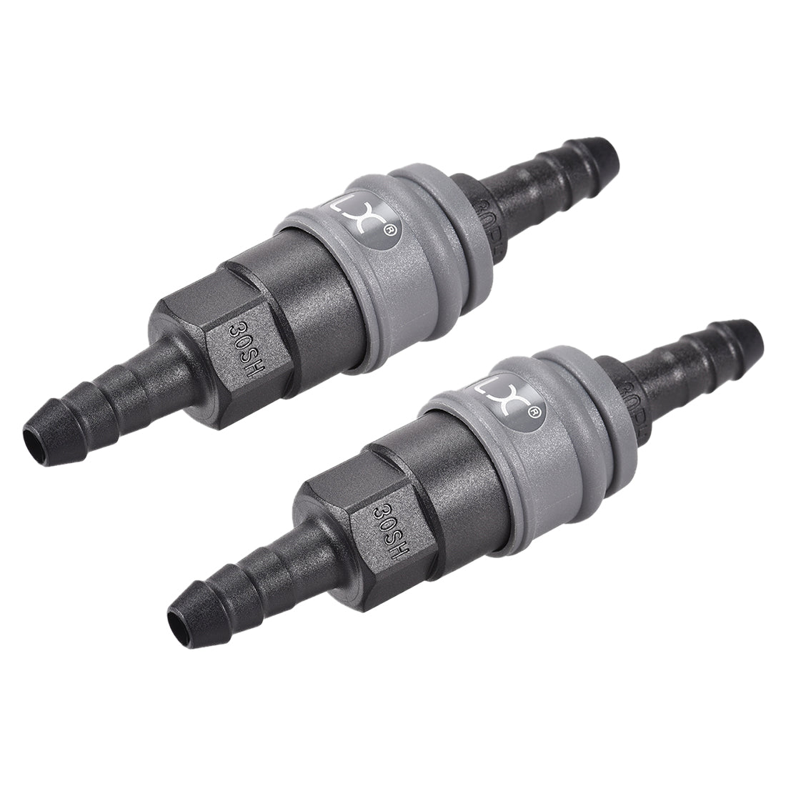uxcell Uxcell Air Quick Coupler 30SH 30PH POM Disconnect Fitting Connector Plug 115mm Length for 10mm ID Hose 2 Set