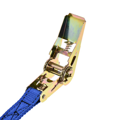 Harfington Lashing Strap 4M x 25mm Cargo Tie Down Straps with Ratchet Buckle up to 800kg Blue