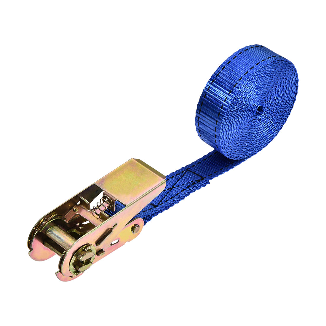 uxcell Lashing Strap 4M x 25mm Cargo Tie Down Straps with Ratchet Buckle up to 800kg Blue