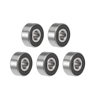 uxcell Uxcell 1603-2RS Deep Groove Ball Bearings Z2 5/16 x 7/8 x 11/32inch Double Sealed Bearing Steel 5pcs