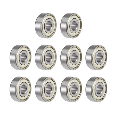 Harfington Uxcell Deep Groove Ball Bearings Inch Double Shielded Chrome Steel Roller Z2 P0