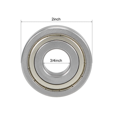 Harfington Uxcell Deep Groove Ball Bearing Inch Double Shielded Chrome Steel P0 Z2