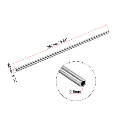 Harfington 304 Stainless Steel Round Tubing Seamless Pipes Tube