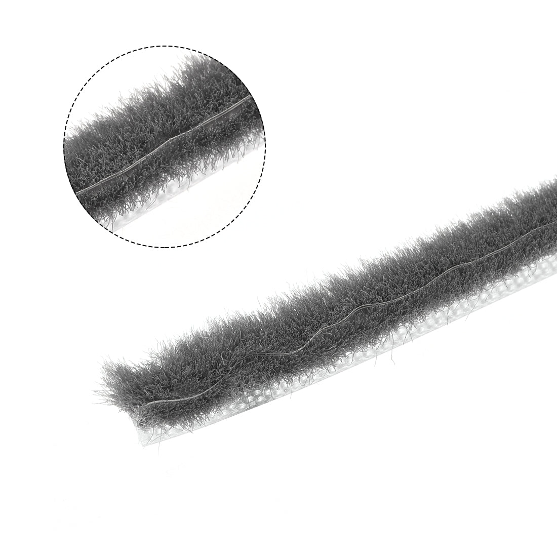 Harfington Bürste zum Abisolieren von Dichtungen, Dichtungsstreifen für Kartenschlitze, Flor, Dichtungsstreifen, Türkehrbürste für Tür, Fenster, mit Silikonfolie