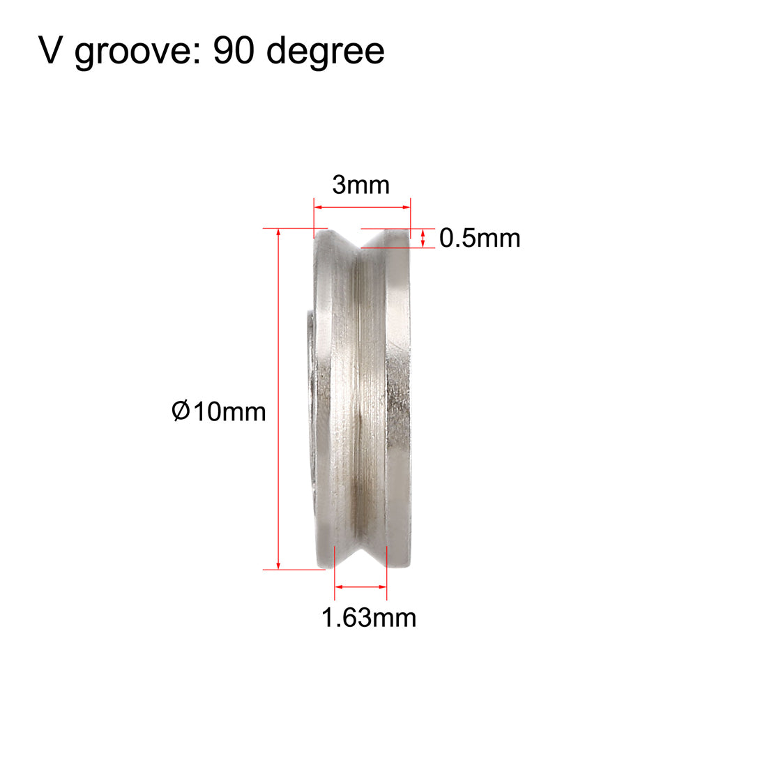 uxcell Uxcell V623Deep Groove Guide Pulley Rail Ball Bearings 3mmx10mmx3mm Open Type Carbon Steel Bearings 20pcs