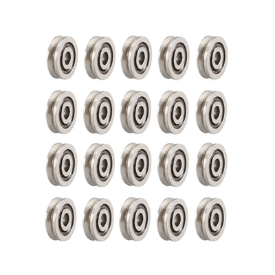 uxcell Uxcell V623Deep Groove Guide Pulley Rail Ball Bearings 3mmx10mmx3mm Open Type Carbon Steel Bearings 20pcs