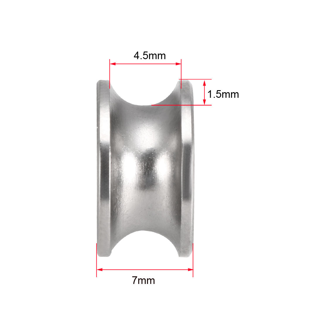 Harfington U624ZZ Deep Groove Guide Pulley Rail Ball Bearings 4mmx13mmx7mm Double Metal Shielded (GCr15) Chrome Steel Bearings 5pcs
