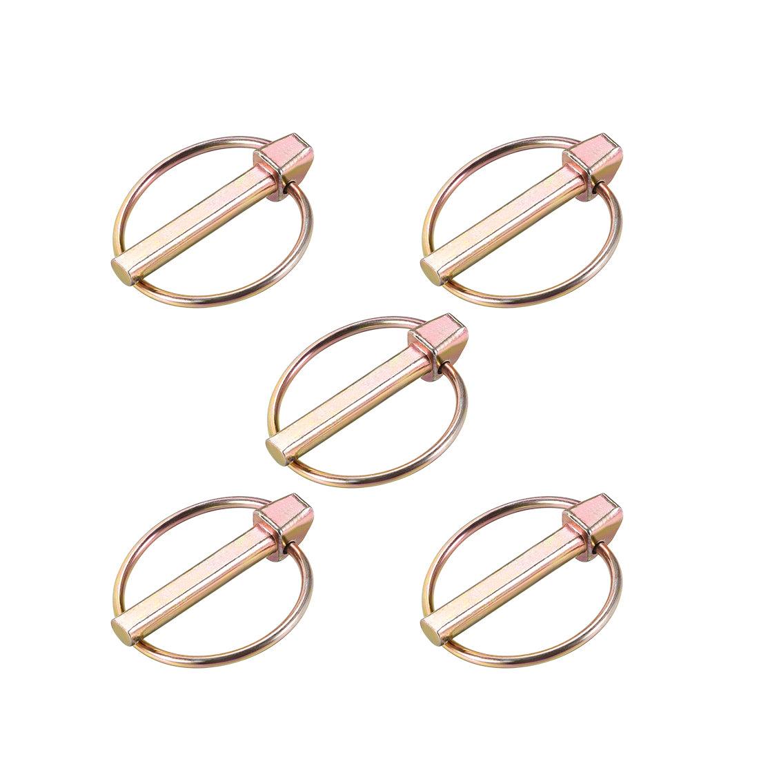 Harfington Linch Pin with Ring Assortment Kit for Boat Trailer Tractor 5Pcs