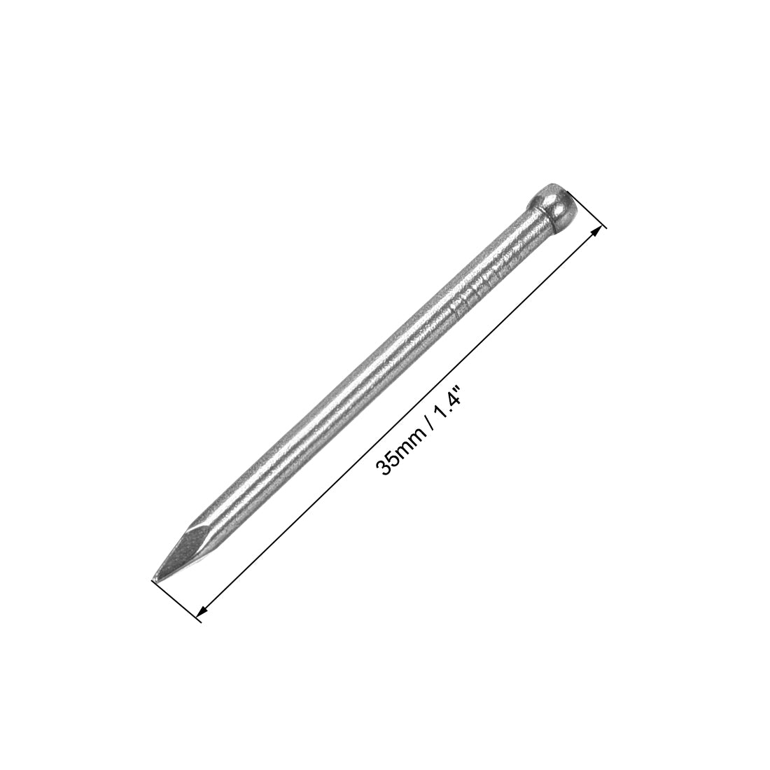 uxcell Uxcell Finishing Nails Hand-Drive Hardware Carbon Steel Nail 35mm 1.4-inches 300pcs