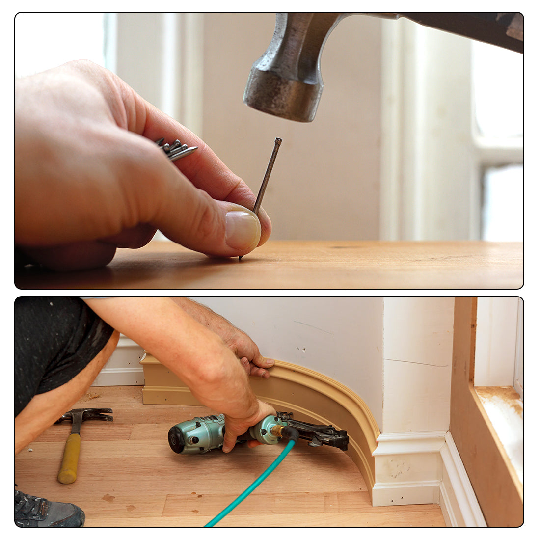 uxcell Uxcell Finishing Nails Hand-Drive Hardware Carbon Steel Nail 35mm 1.4-inches 300pcs