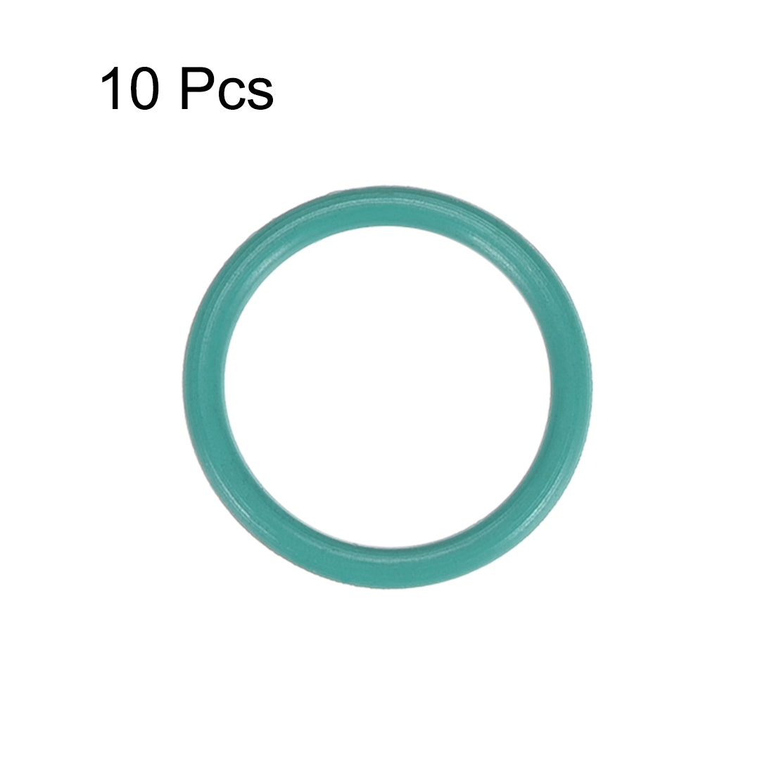 uxcell Uxcell Fluorine Rubber O Rings, 19mm OD, 15.2mm Inner Diameter, 1.9mm Width, Seal Gasket Green 10Pcs