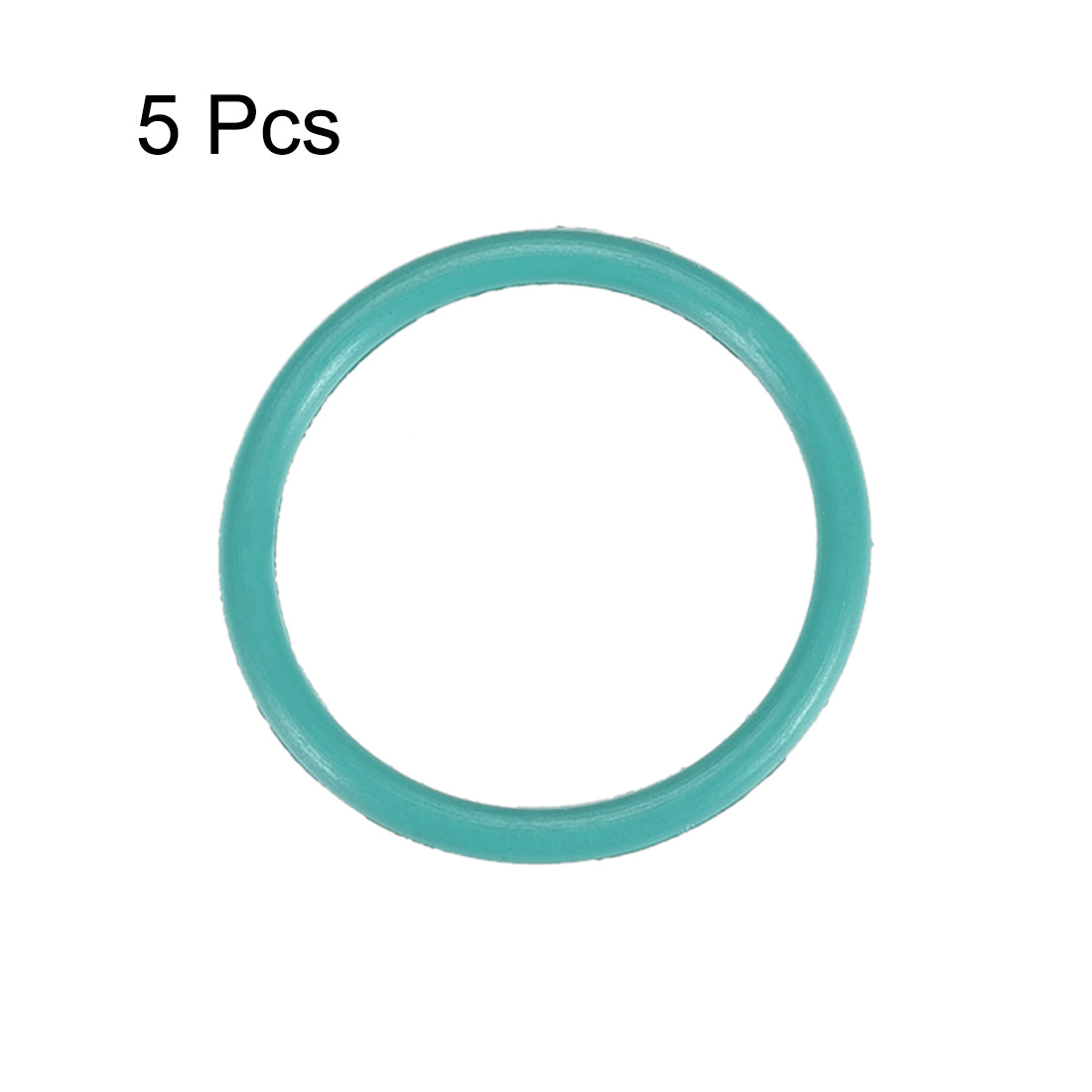 uxcell Uxcell Fluorine Rubber O Rings, 20mm OD, 16.2mm Inner Diameter, 1.9mm Width, Seal Gasket Green 5Pcs