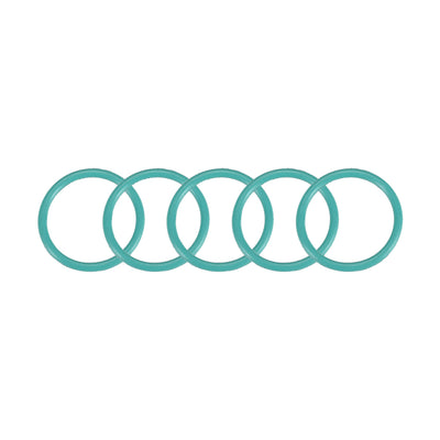 uxcell Uxcell Fluorine Rubber O Rings, 20mm OD, 16.2mm Inner Diameter, 1.9mm Width, Seal Gasket Green 5Pcs