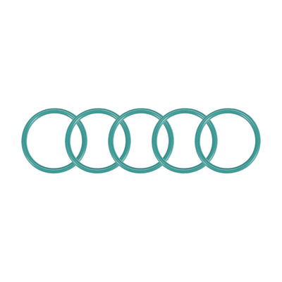 uxcell Uxcell Fluorine Rubber O Rings, 21mm OD, 17.2mm Inner Diameter, 1.9mm Width, Seal Gasket Green 5Pcs