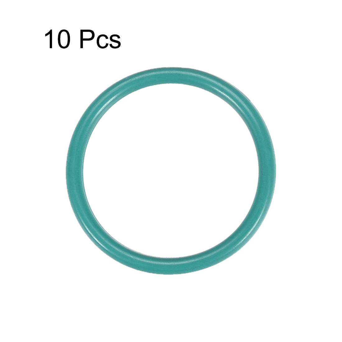 uxcell Uxcell Fluorine Rubber O Rings, 21mm OD, 17.2mm Inner Diameter, 1.9mm Width, Seal Gasket Green 10Pcs