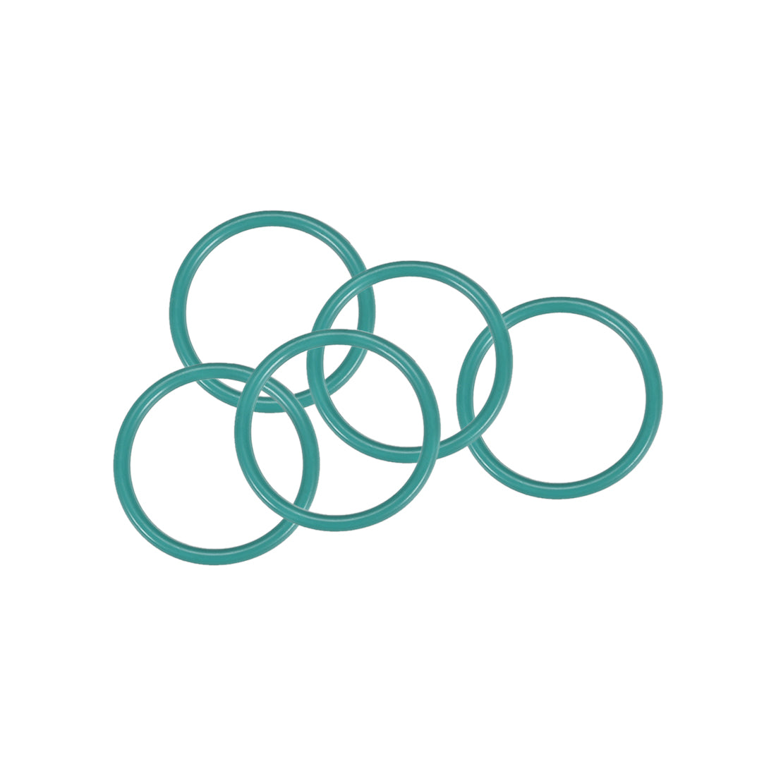 uxcell Uxcell Fluorine Rubber O Rings, 23mm OD, 19.2mm Inner Diameter, 1.9mm Width, Seal Gasket Green 5Pcs