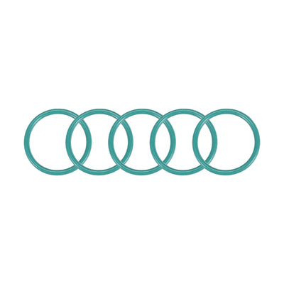 uxcell Uxcell Fluorine Rubber O Rings, 23mm OD, 19.2mm Inner Diameter, 1.9mm Width, Seal Gasket Green 5Pcs