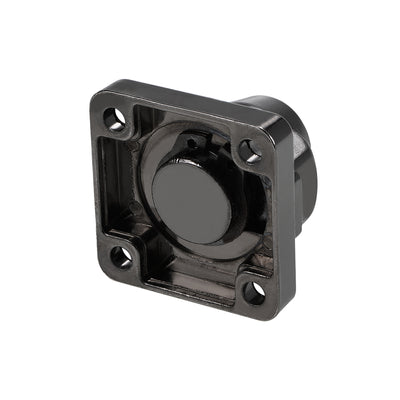 Harfington Uxcell 4-inch Keyed Hasp Locks w Screws for Door Keyed Alike Black 2Pcs