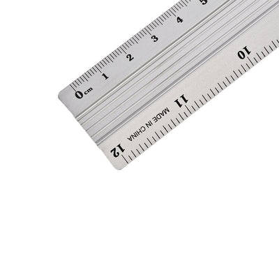 Harfington Aluminum Ruler Precision Bevel Edge Metal Ruler Metric and Imperial Ruler