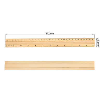Harfington Aluminum Ruler Precision Bevel Edge Metal Ruler Metric and Imperial Ruler