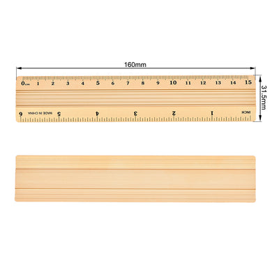 Harfington Aluminum Ruler Precision Bevel Edge Metal Ruler Metric and Imperial Ruler
