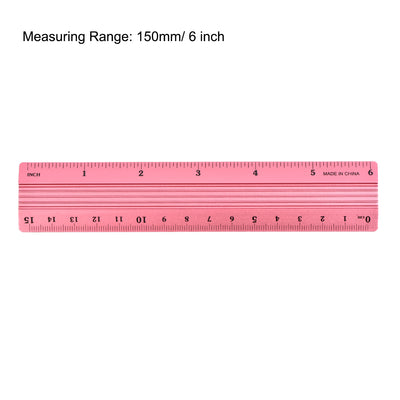 Harfington Aluminum Ruler Precision Bevel Edge Metal Ruler Metric and Imperial Ruler