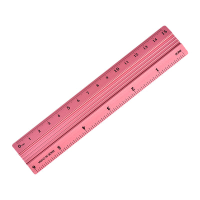 Harfington Aluminum Ruler Precision Bevel Edge Metal Ruler Metric and Imperial Ruler