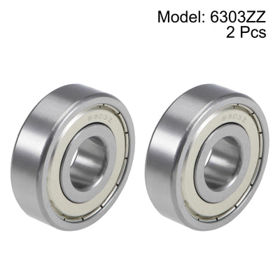 Harfington Uxcell Deep Groove Ball Bearings Metric Double Shield Chrome Steel P0 Z2