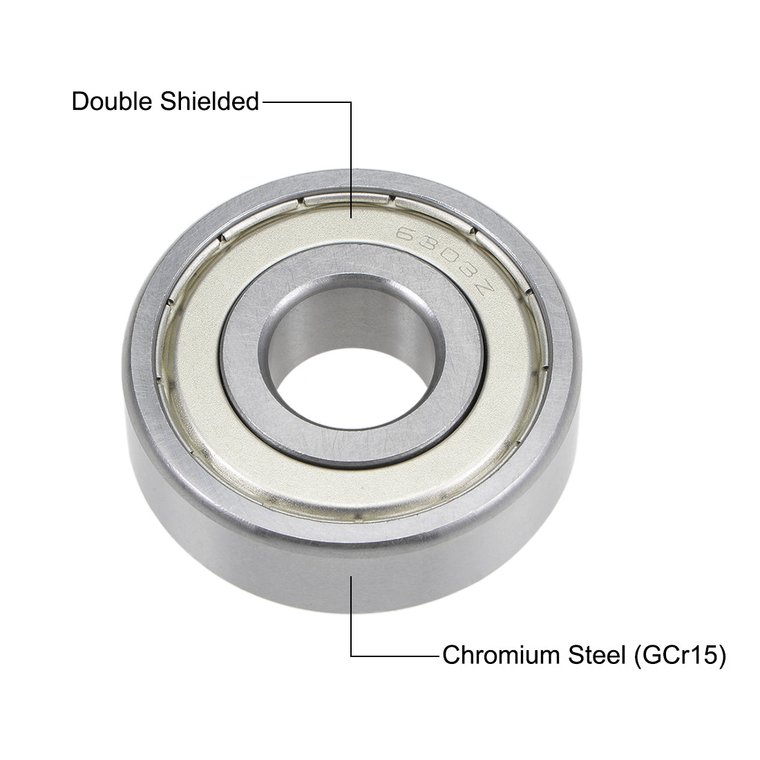 uxcell Uxcell Deep Groove Ball Bearings Metric Double Shield Chrome Steel P0 Z2