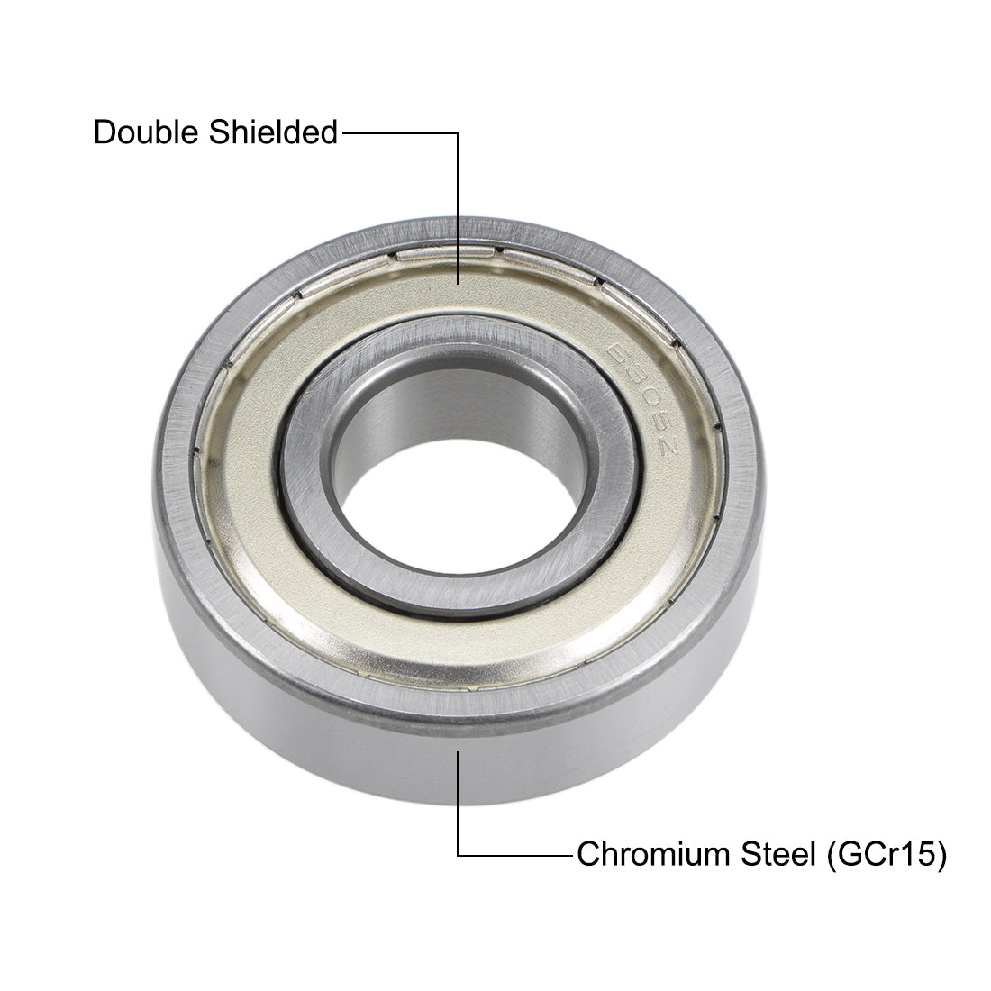 uxcell Uxcell Deep Groove Ball Bearings Metric Double Shield Chrome Steel P0 Z2