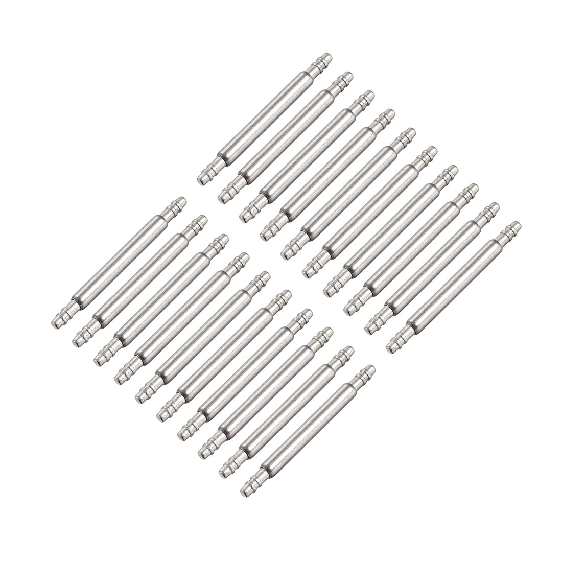 uxcell Uxcell Spring Bar Pins 14mmx1.5mm Double Fringe Stainless Steel Watch Band Pins 20Pcs