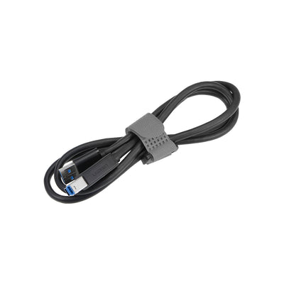 Harfington Uxcell 10pcs Hook and Loop Straps 3/4-inch x 10-inch Securing Straps Cable Tie (Gray)